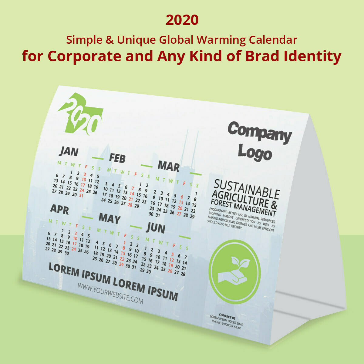 2020 Printable Calendar Corporate Gift 2020 Tanur Graphics