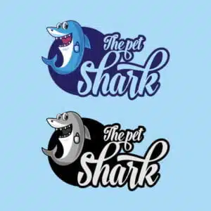 Create two logos for your brand "the best shark" with a money back guarantee using the product "Create A Logo Design for Your Brand | Money Back Guarantee".