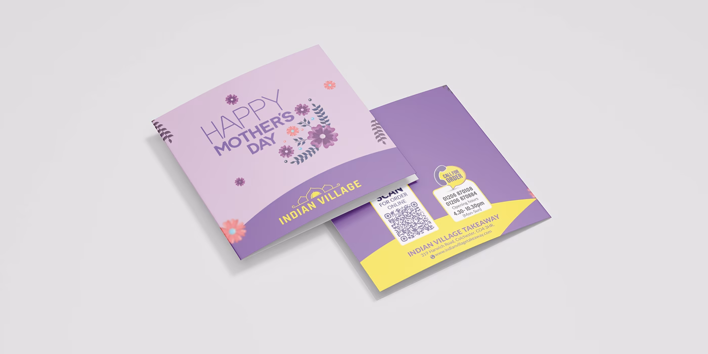 UK Mother's Day 30th March Bi-Fold Card - ARIFUR RAHMAN