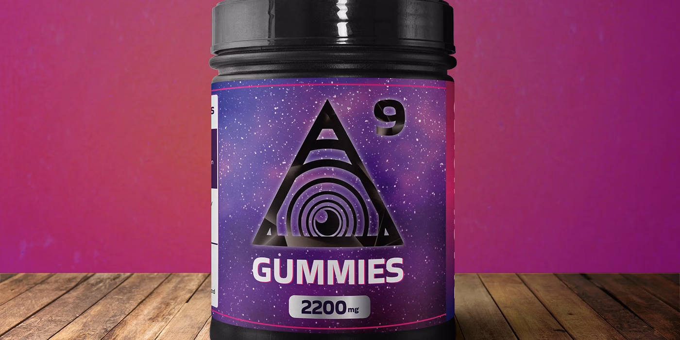 Delta 9 gummies packaging design — cannabis product packaging by Tanur Graphics