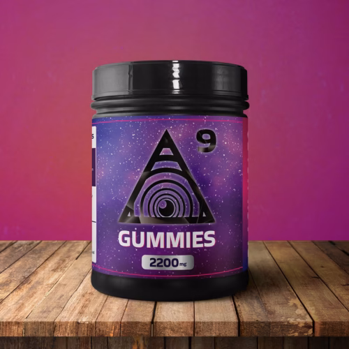 Delta 9 gummies packaging design — cannabis product packaging by Tanur Graphics