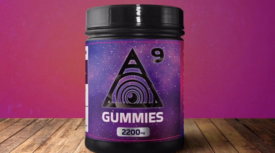 Delta 9 gummies packaging design — cannabis product packaging by Tanur Graphics