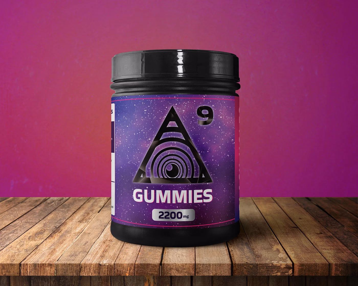 Delta 9 gummies packaging design — cannabis product packaging by Tanur Graphics