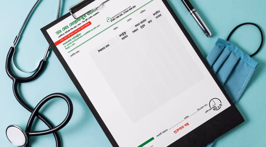 Doctor prescription pad design — professional medical notepad by Tanur Graphics