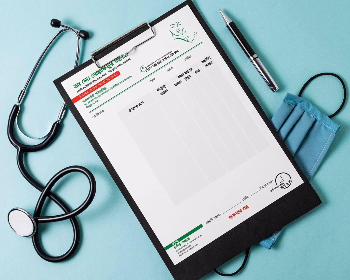 Doctor prescription pad design — professional medical notepad by Tanur Graphics