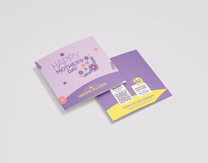 UK Mother’s Day Bi-Fold Greeting Card